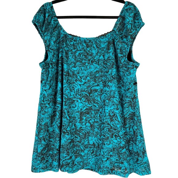 Lane Bryant Lace Overlay Blouse Size 18 - Picture 4 of 7